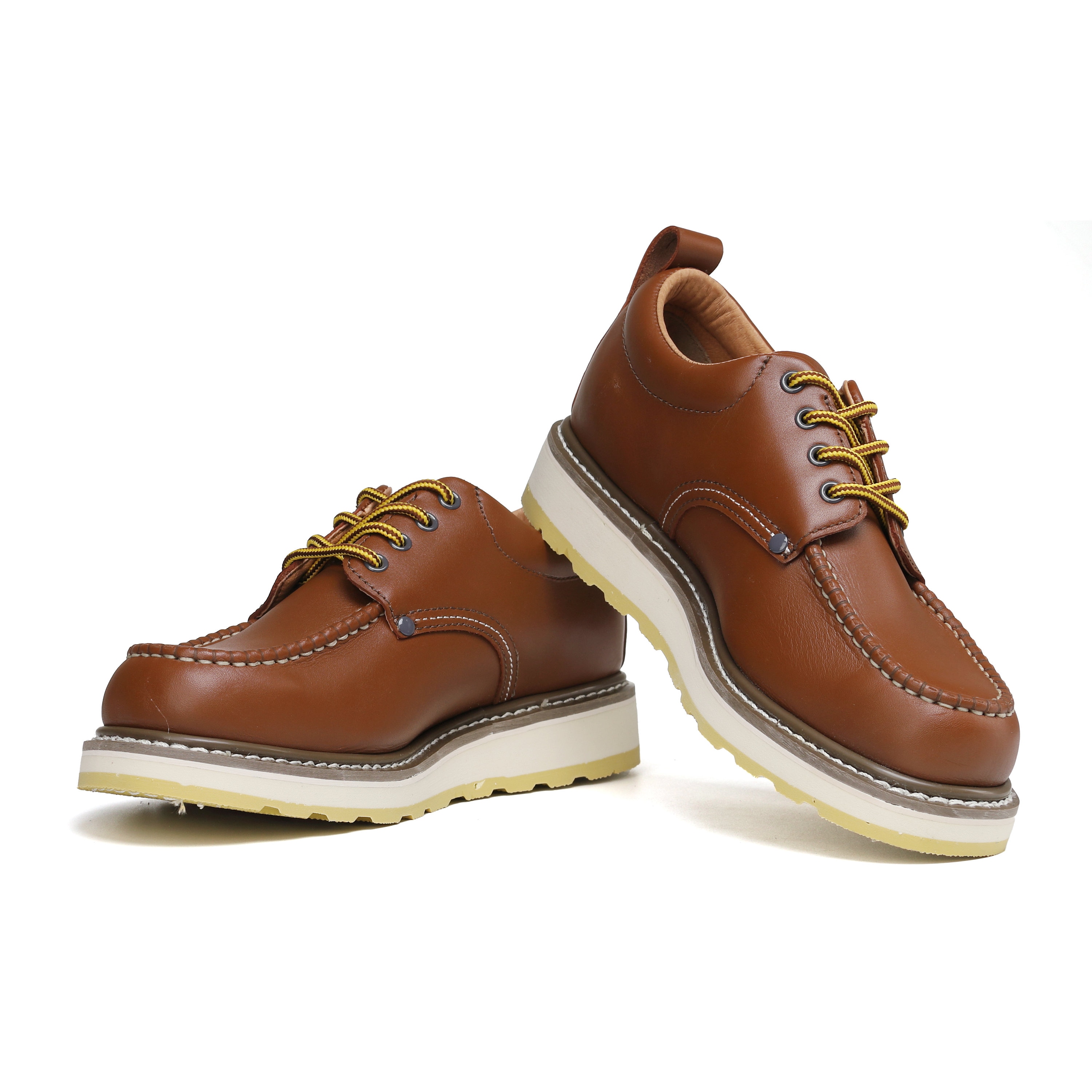 HANDPOINT 82994 Men's Soft Toe Leather Oxford Work Shoe Brown Etsy