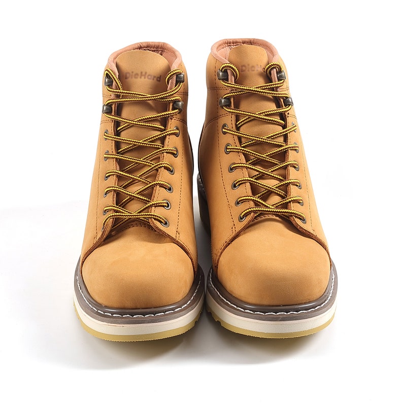 Diehard 84893 Men's Work Boots Wheat Nubuck Leather With Soft Toe ...