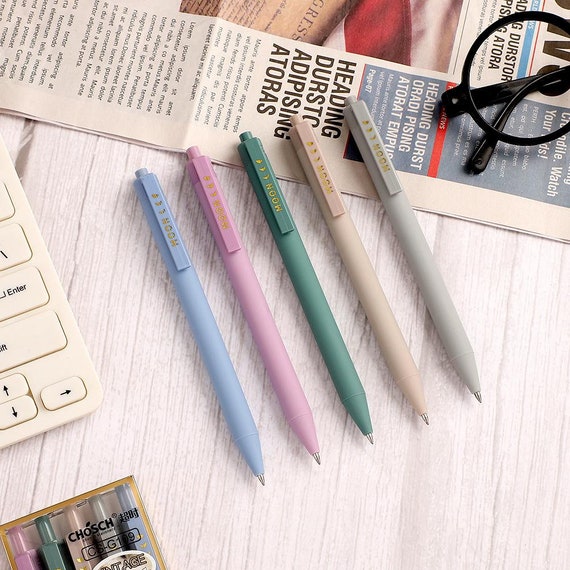 Pastel Gel Pens Set of 5 | Etsy