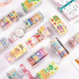 Cinta Washi de oso coreano - Juego de 5