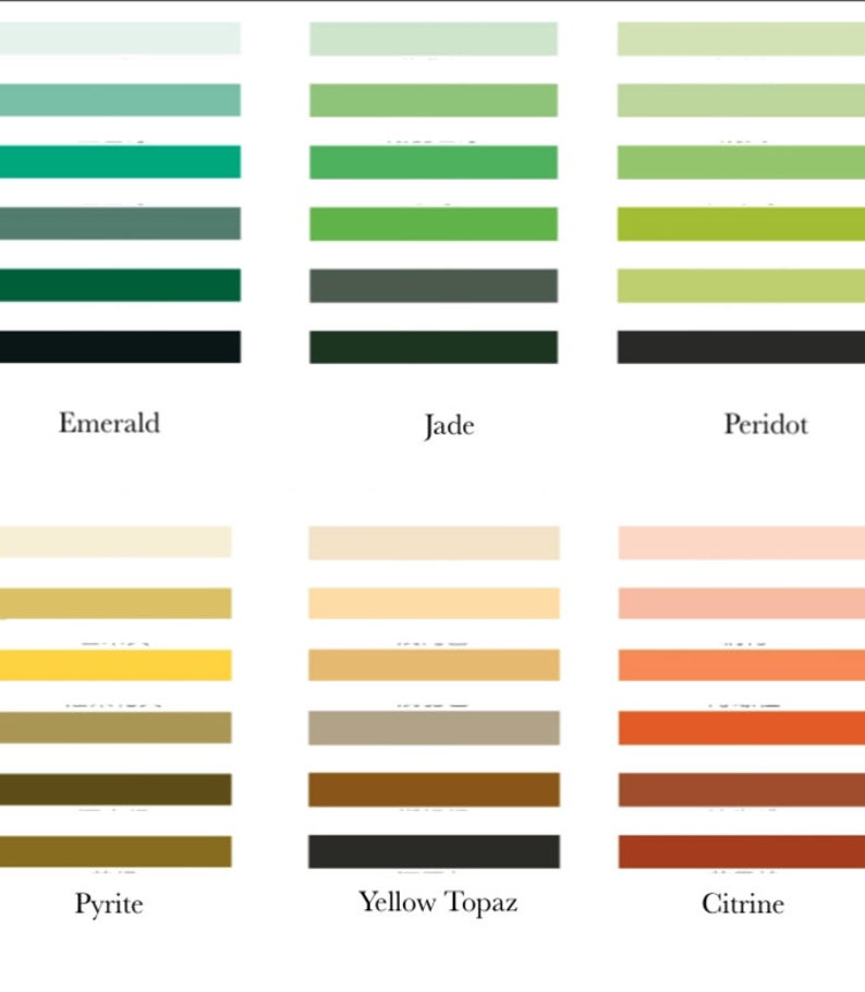 Basic Color Scheme Washi Tape \u2013 Set of 6  Greens and Yellows