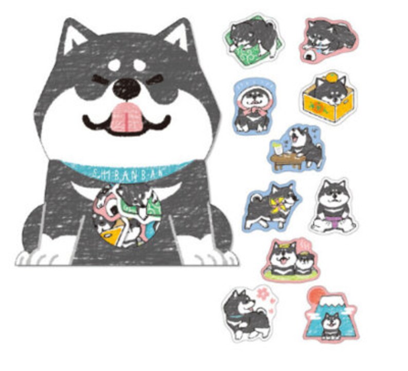 Shiba Inu Stickers \u2013 Set of 30