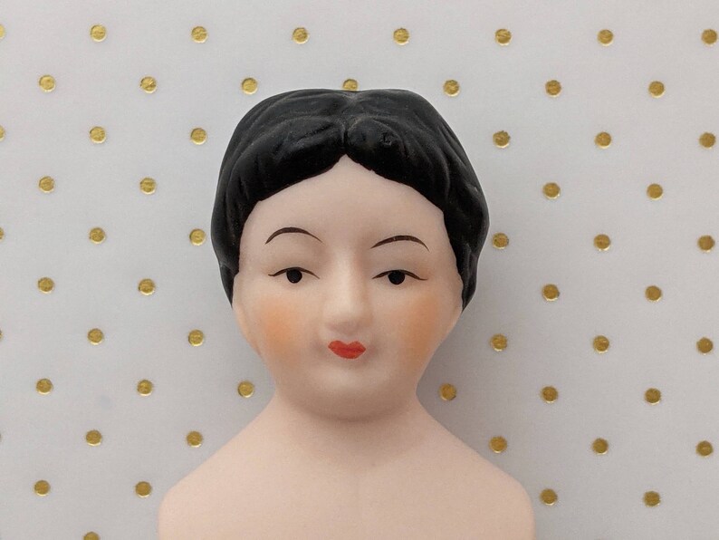 1pc Vintage Porcelain Doll Head Bust Figurines Miniatures 1980s/90s Etsy