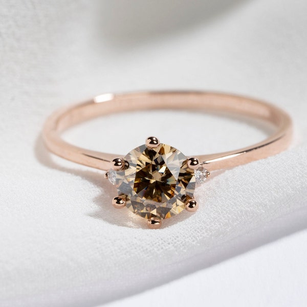 Champagne Moissanite Etsy