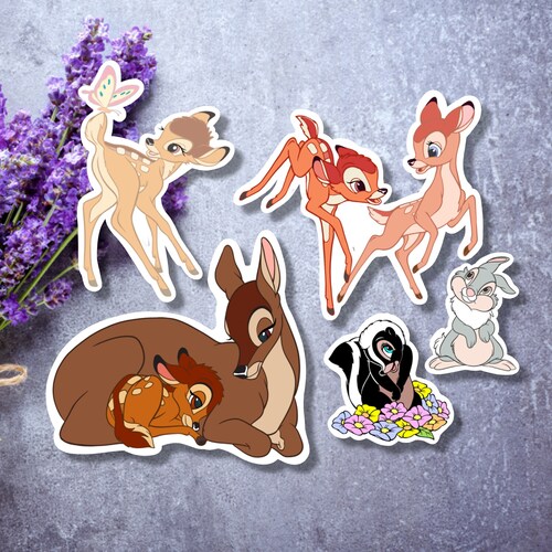 vers gangpad het is mooi Bambi Stickers Deer Sticker Sticker Laptop Sticker - Etsy