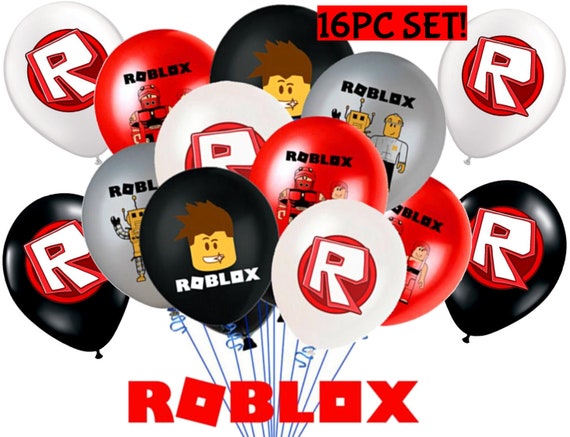 Select Roblox Video Game Birthday Party Theme Decoration Etsy - roblox turkey balloon hat