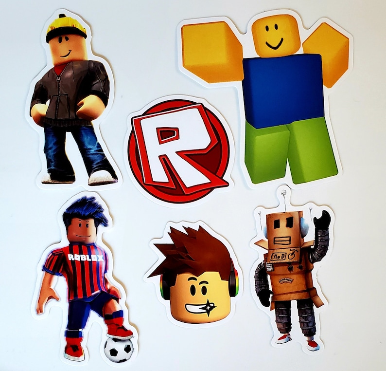 SELECT Roblox sticker decals your birthday party theme | Etsy