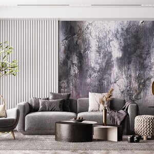 Carta da parati murale astratta: Concrete Whispers, un esclusivo murale funky per gli appassionati di arredamento moderno e gli amanti dell'arte