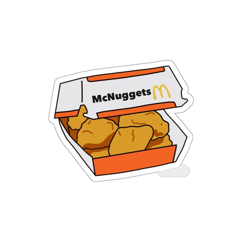 Chicken Nuggets Sticker Mcdonald's Gift Fast Food Etsy