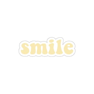 Smile Sticker | Positivity Sticker | Happy Sticker | Smiley Sticker | Funny Sticker | Laptop Vinyl Sticker Decal