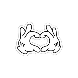 Mickey Mouse Heart Disney Sticker | Disney Mickey Mouse Sticker | Disney | Mickey Mouse | Vinyl Laptop Sticker Decal