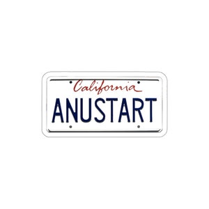Anustart Sticker | Arrested Development | Meme Sticker | Tobias Funke Sticker | Joke Sticker | Funny Sticker | Laptop Vinyl Sticker Decal