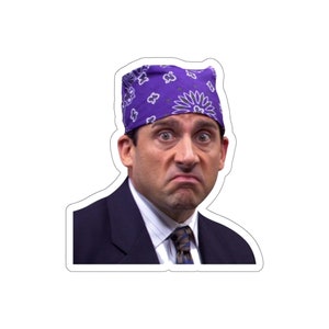 Prison Mike Sticker | Micheal Scott | Dunder Mifflin | The Office Sticker | Vinyl Laptop Sticker Decal