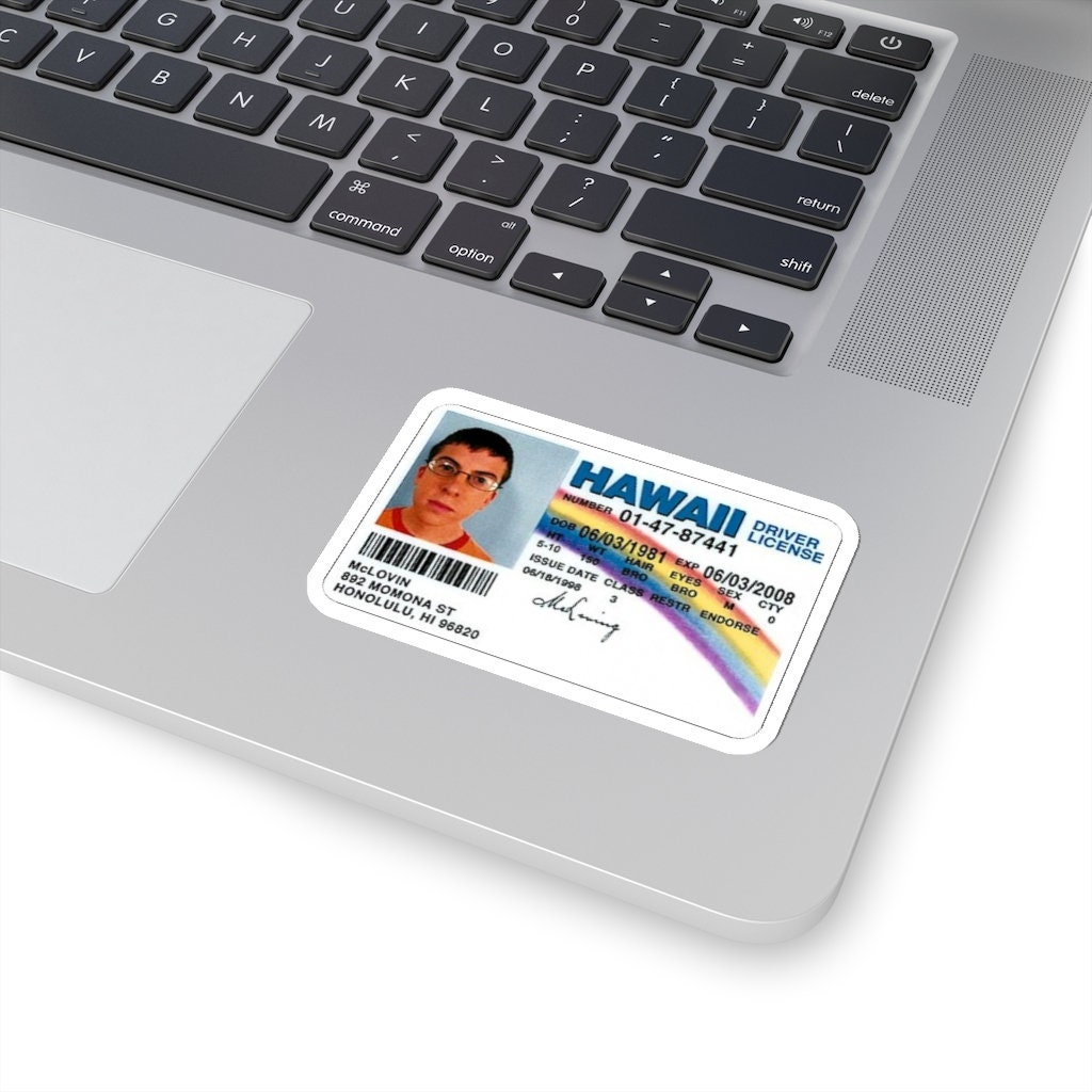 Mclovin Fake Id Sticker