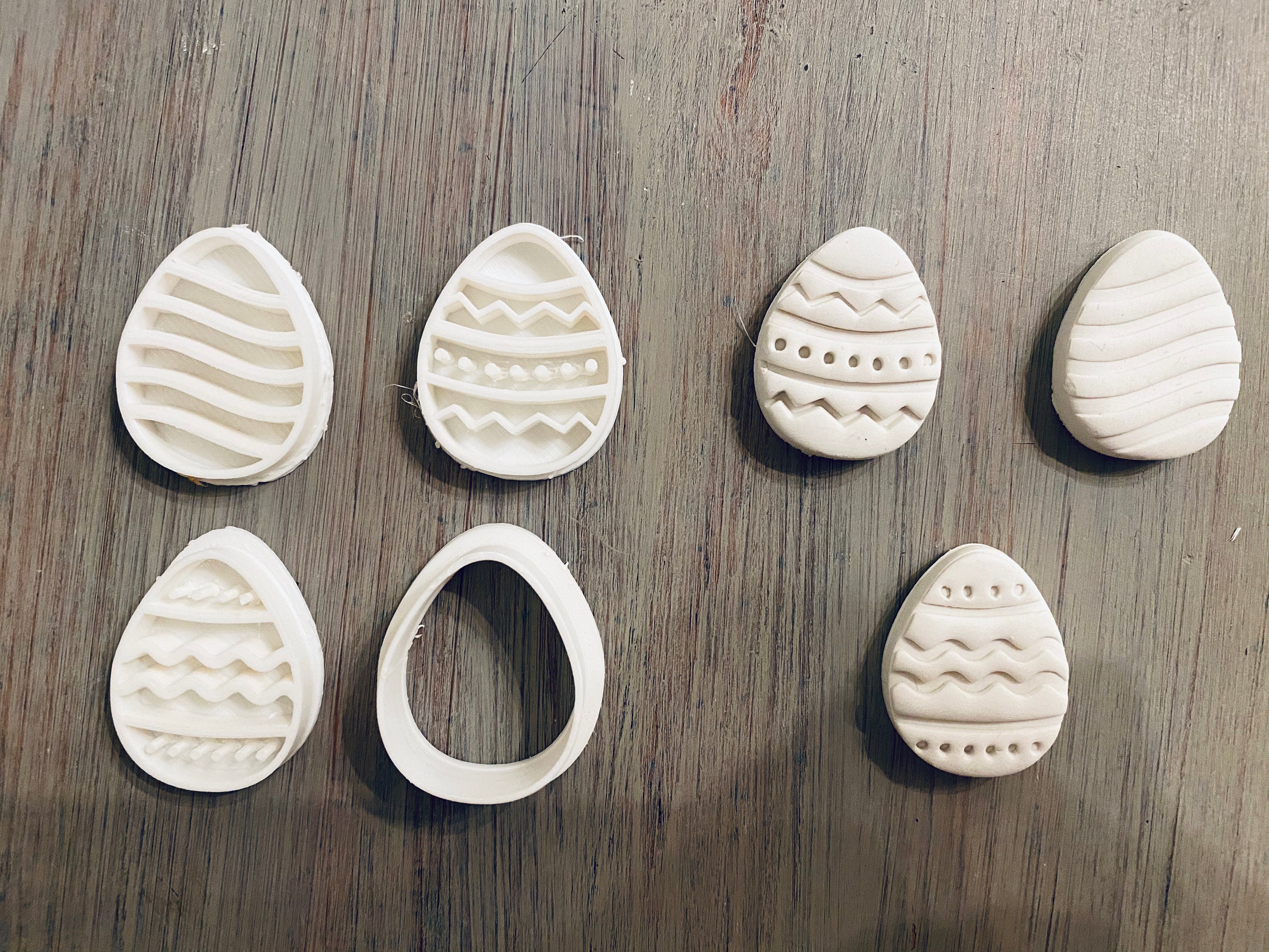 Easter Eggs Set Polymer Clay Cutter Earrings Cutters Set Etsy