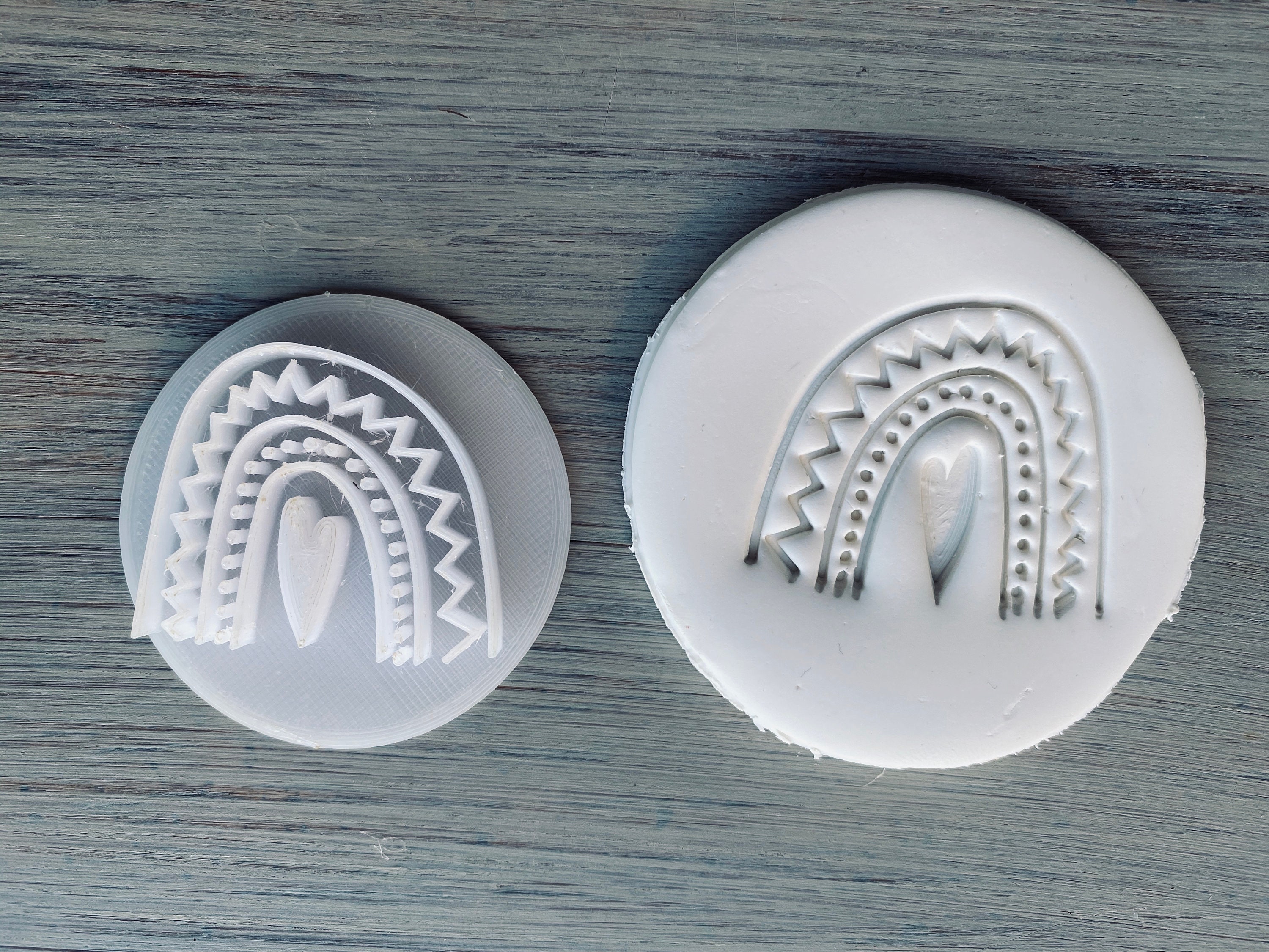 Craft Supplies & Tools Tools Violet Flower Polymer Clay Embosser