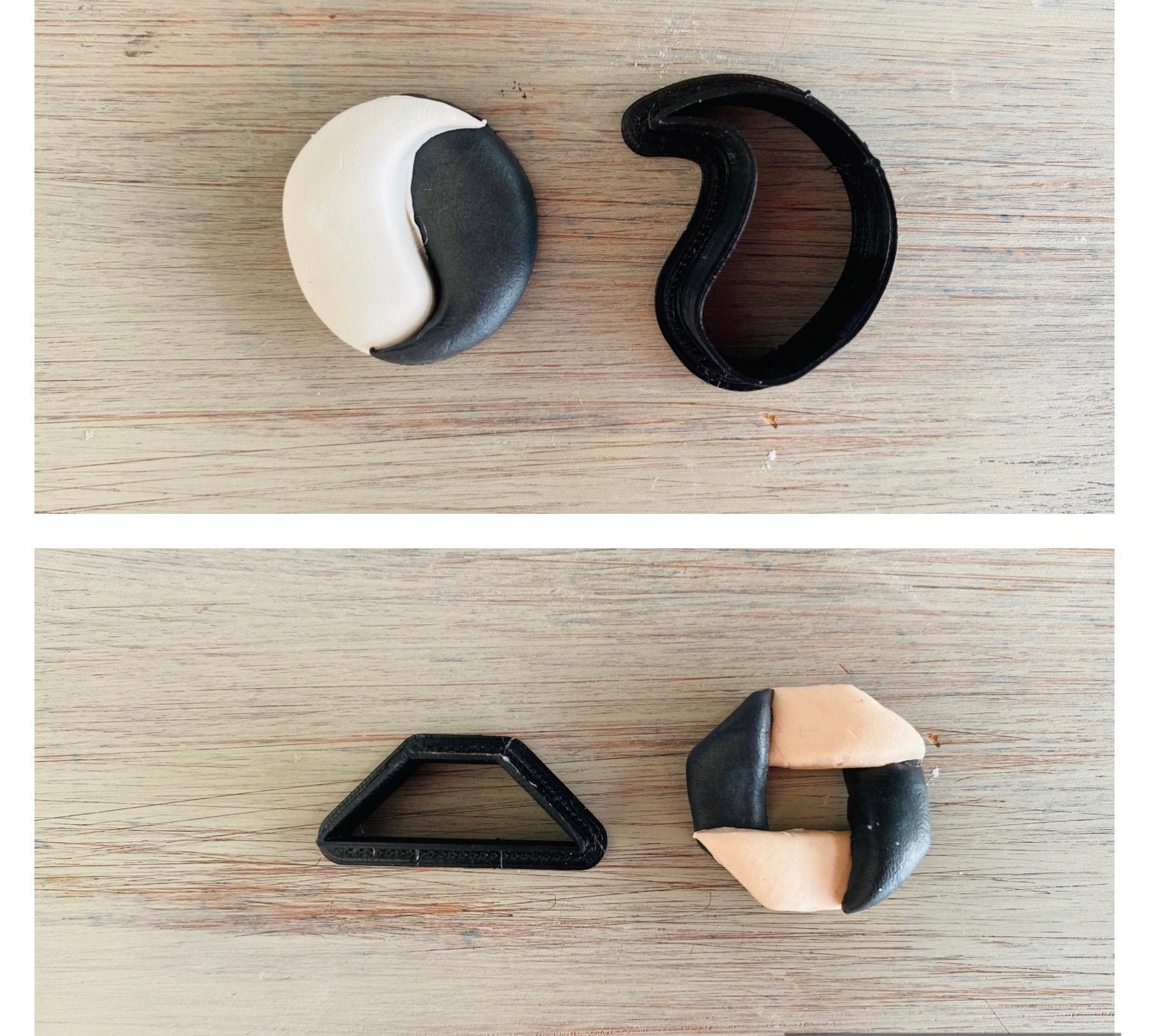 Geometric Stud Earrings Cutter Set Polymer Clay Cutter Mini Etsy