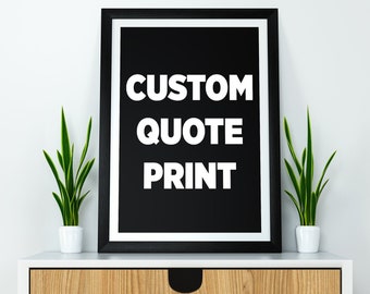 Impresión de cita personalizada: descarga digital personalizada
