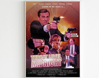 Fan Art The Office - Threat Level Midnight Movie Poster, Digital Download, Michael Scott Movie
