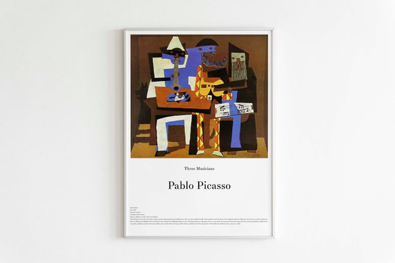 Picasso - Three Musicians Poster, Digital Download, Home and