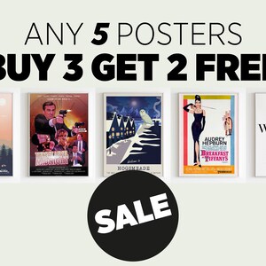 5 beliebige Poster - Kaufen Sie 3 erhalten Sie 2 GRATIS - hochauflösende druckbare digitale Download-Wandkunst-Dekore