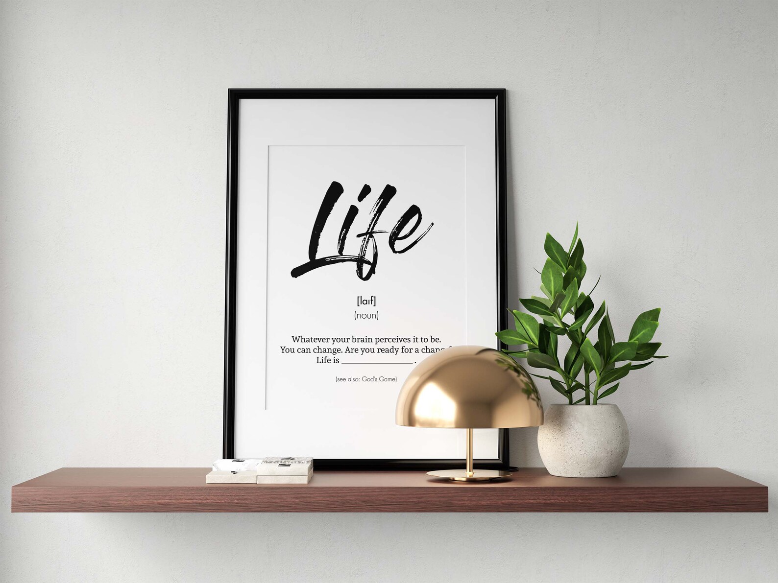 Life Dictionary Poster Print Plakat Personalized Digital Etsy