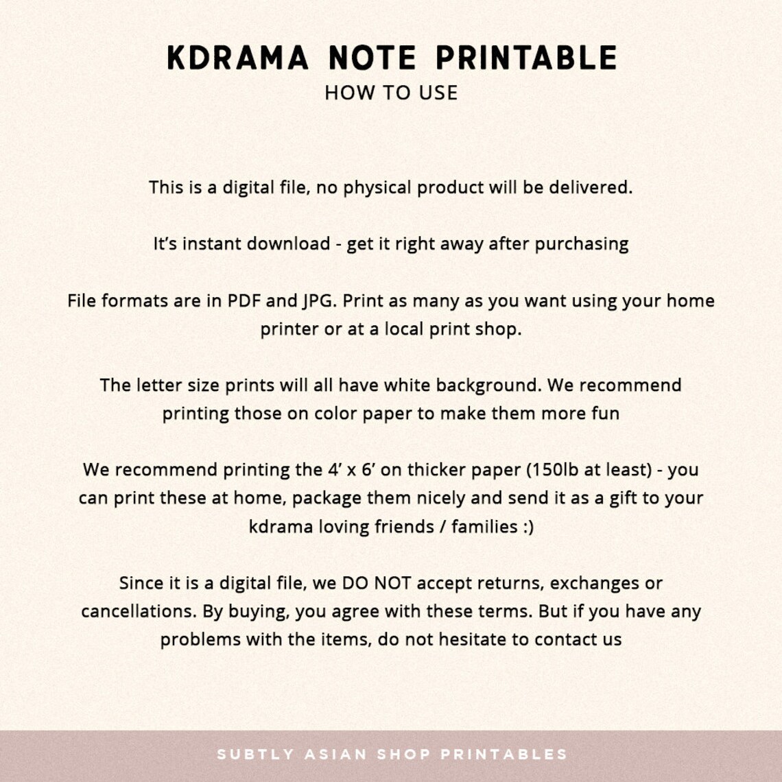 Kdrama Journal Printable Episode Note / Planner / TV Show Planner / TV ...