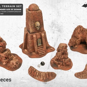 Brick Walls Modular Wargame Terrain RPG Dungeons and Dragons Scenery 25mm 28mm e