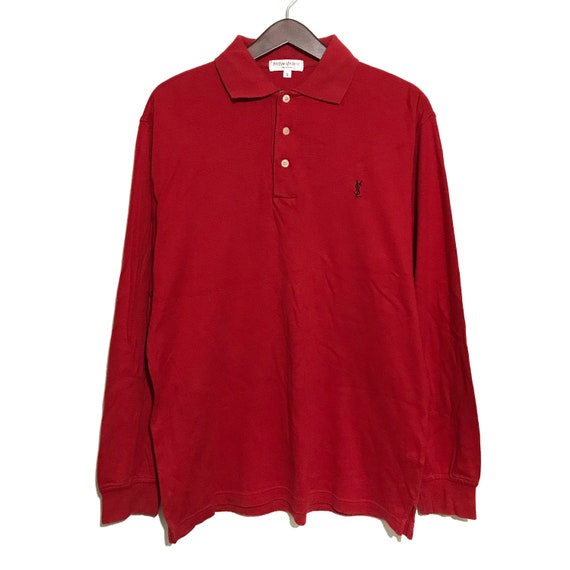 YsL Vintage Ysl LS Polo Shirt