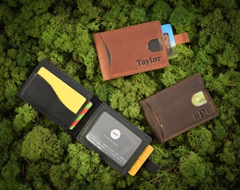 Leather Card Holder / Minimalist Wallet