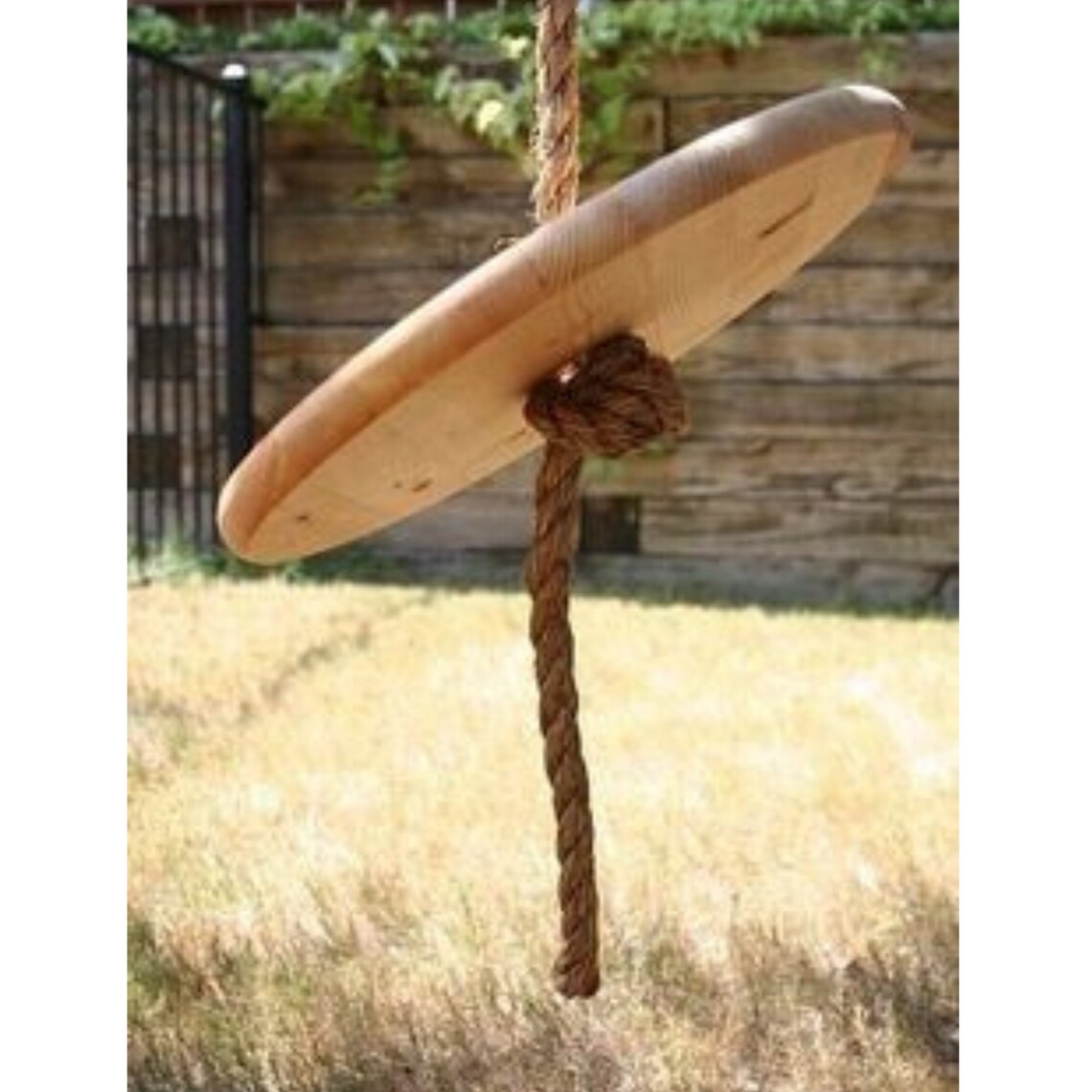 Wooden Disc swing Outdoor indoor round wooden swing Disc Etsy
