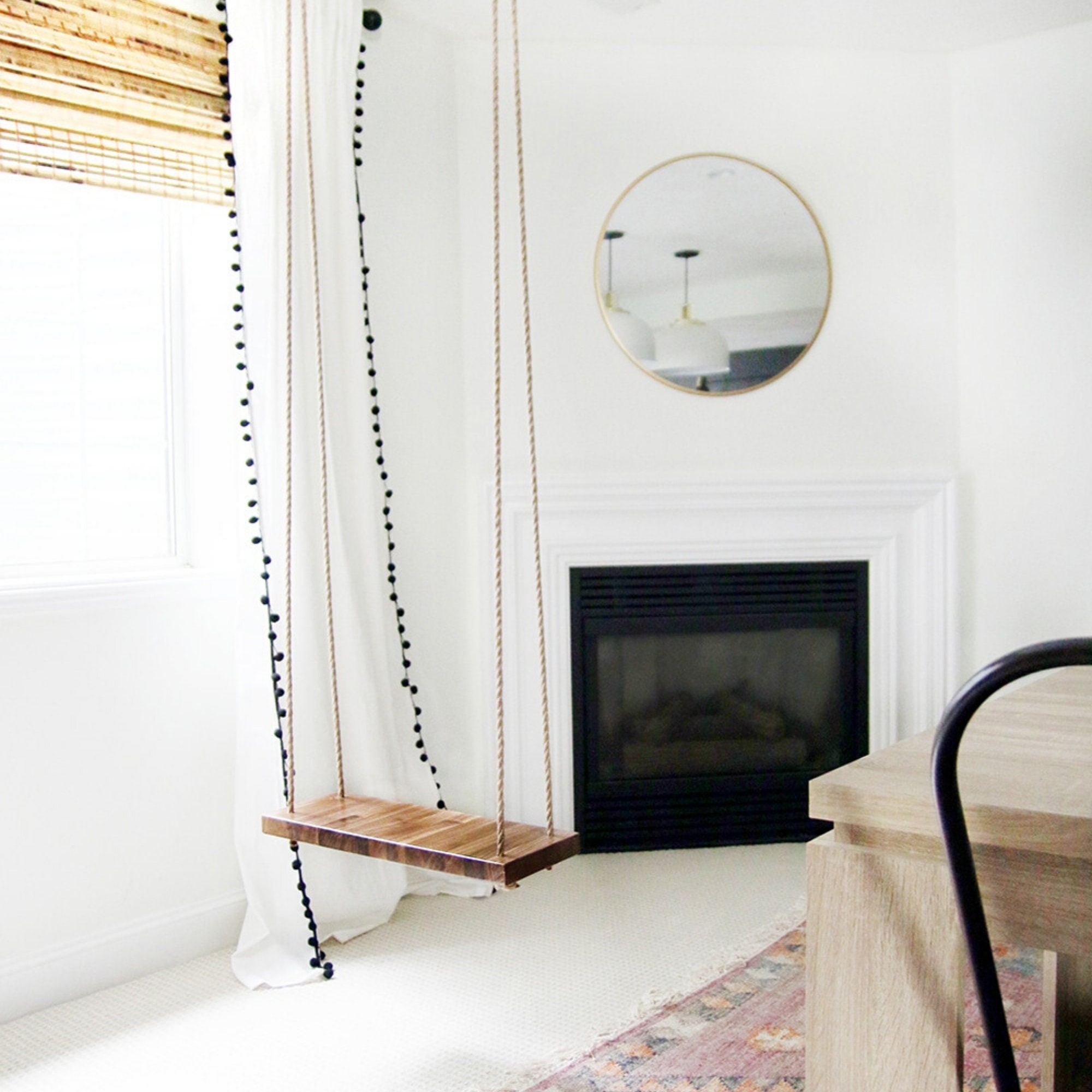 Holzschaukel für Kinder & Erwachsene Indoor Outdoor Swing | Etsy