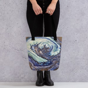 Aqua Flow Tote bag