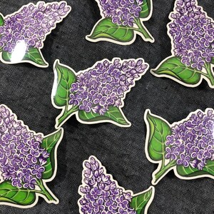 Lilac Sticker, Glossy, 3” x 2.4”