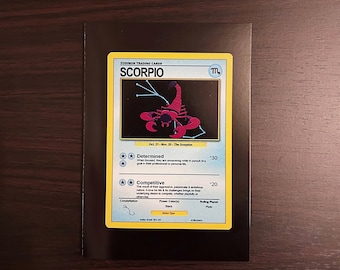 Scorpio - Zodimon! Astrology Greeting Card, Birthday Day Cards, Tarot, Gift