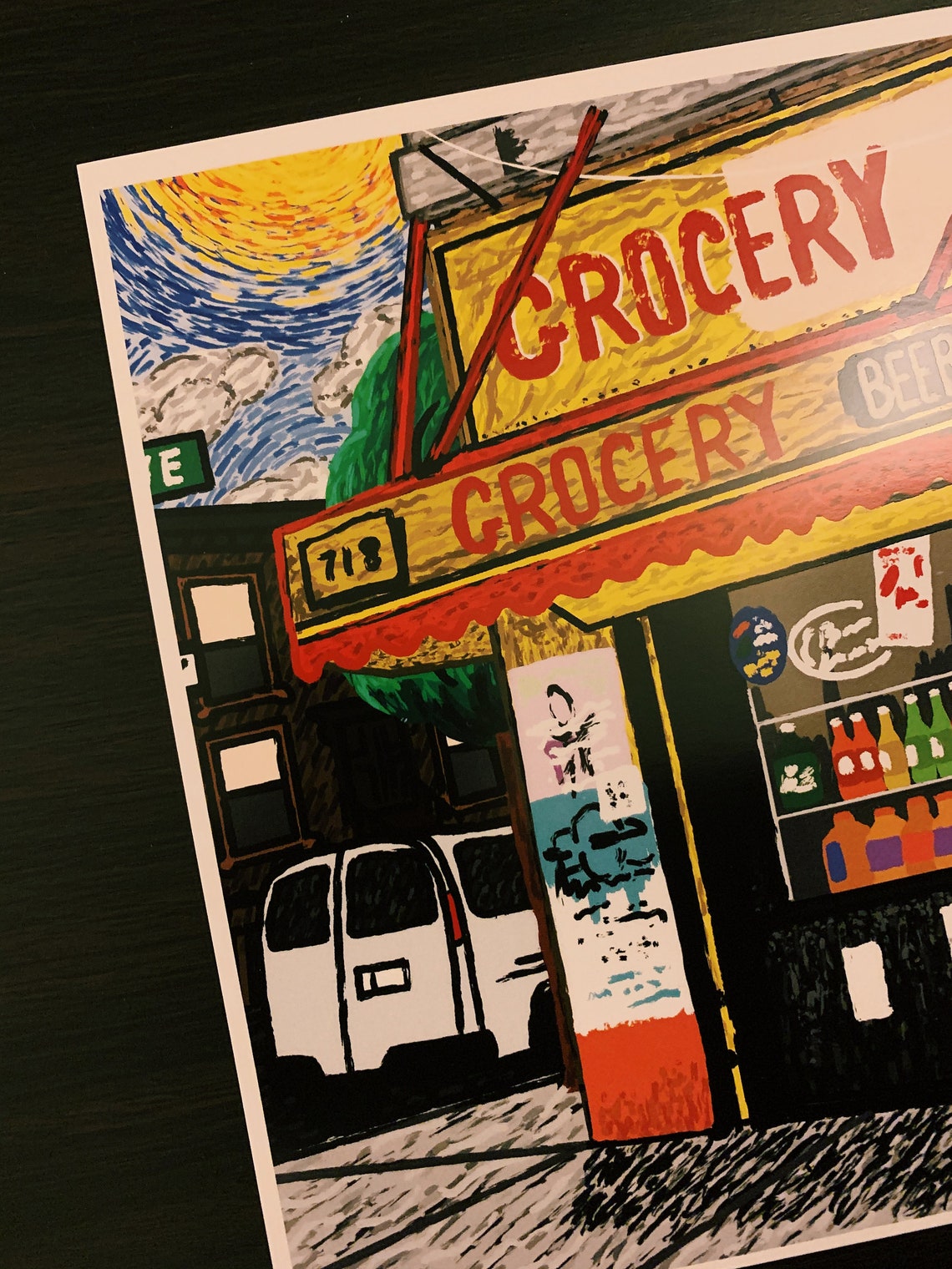 Starry Corners Bodega Corner Store Grocery Etsy