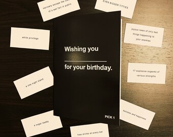 Greetings Against Humanity. - Greeting Card, Birthday, Happy Bday