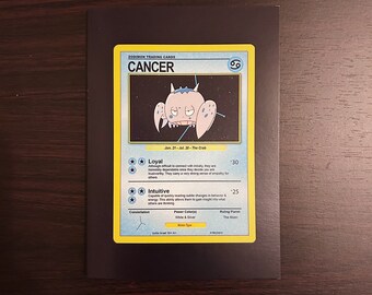 Cancer - Zodimon! Astrology Greeting Card, Zodiac Birthday Day Cards, Tarot, Gift