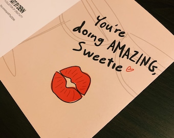 Keeping Up With the Compliments. - Greeting Card, Friendship, Women's History Month, Women Empowerment