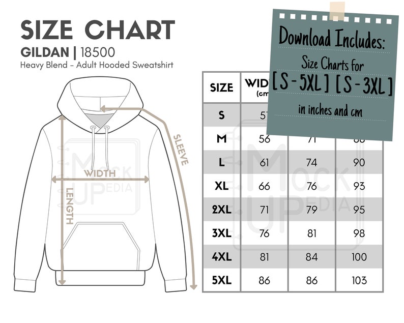 large sweater size chart