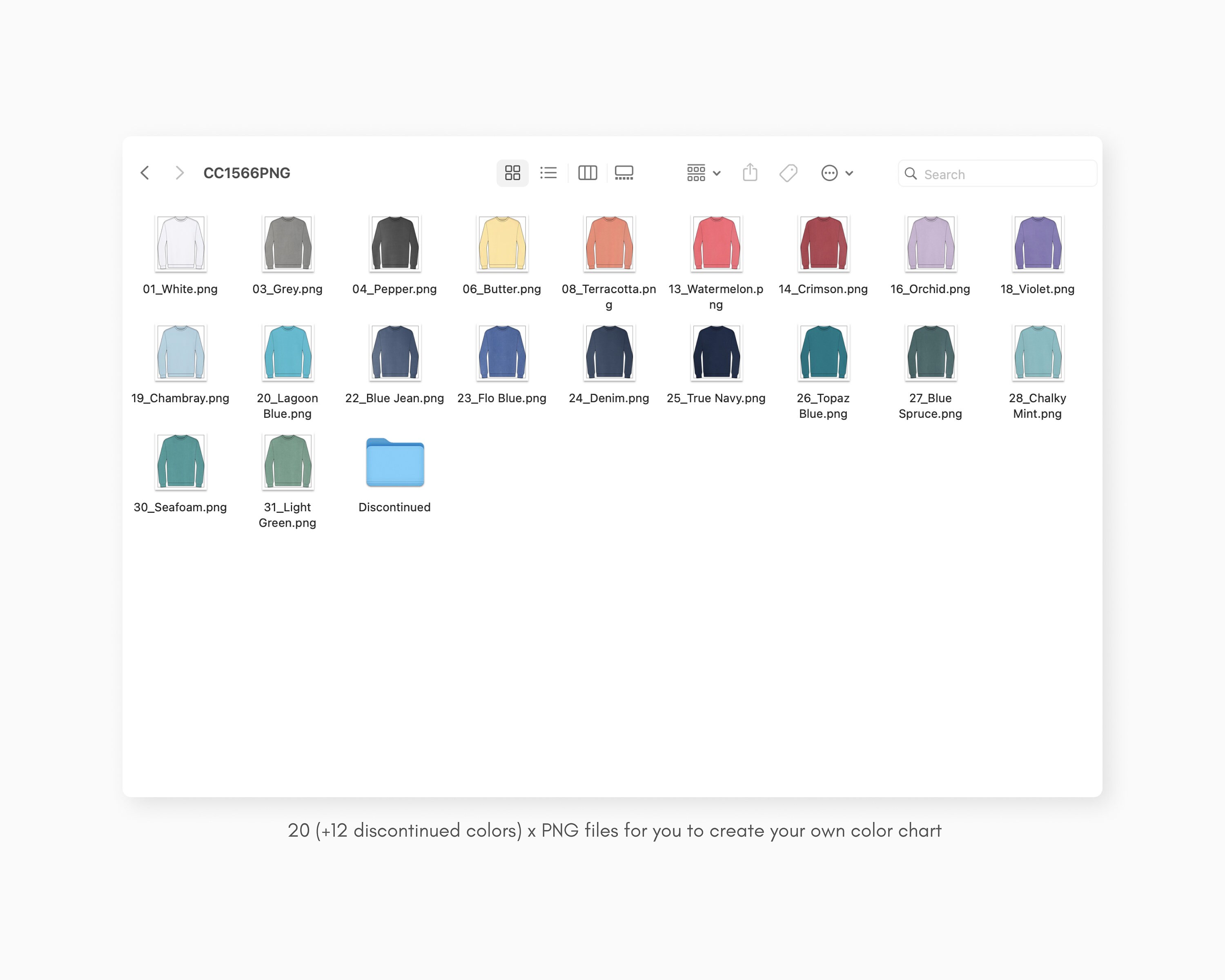 Comfort Colors 1566 Adult Crewneck Sweatshirt Color Chart Comfort