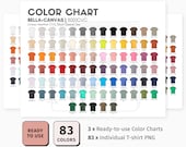 Bella Canvas 3001CVC Adult T-shirt Color Chart | Bella+canvas 3001 CVC  Unisex Heather CVC Short Sleeve Tee Color Chart | Digital | PNG - Etsy