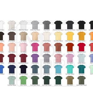 Bella Canvas 3413 Adult T-shirt Color Chart Bellacanvas 3413 Unisex ...