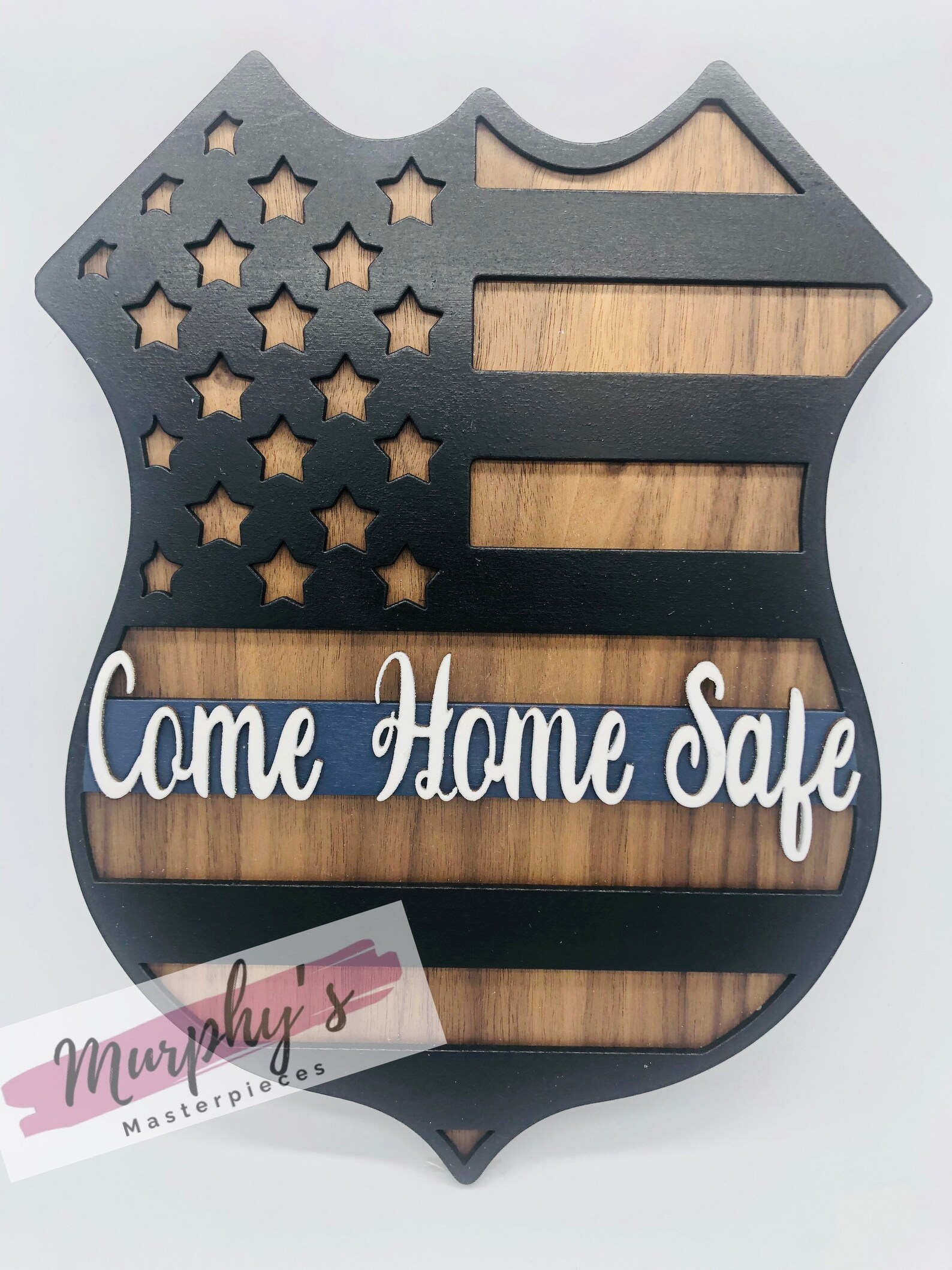 Come Home Safe Shield Wall Decor Etsy