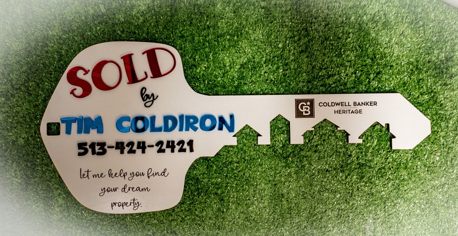 Realtor Personalized Key Sold Sign Wood and Acrylic SOLD - Etsy