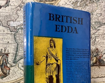 L. A. WADDELL: BRITISH EDDA 1930 First 1st American U.S. Edition Hardcover with Dust-jacket Occult Alt History Nordic Mythology Asatru