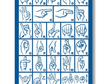 Fingeralphabet Etsy