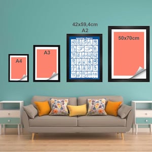 Poster "Fingeralphabet" DIN A2 (59,4 x 42cm)