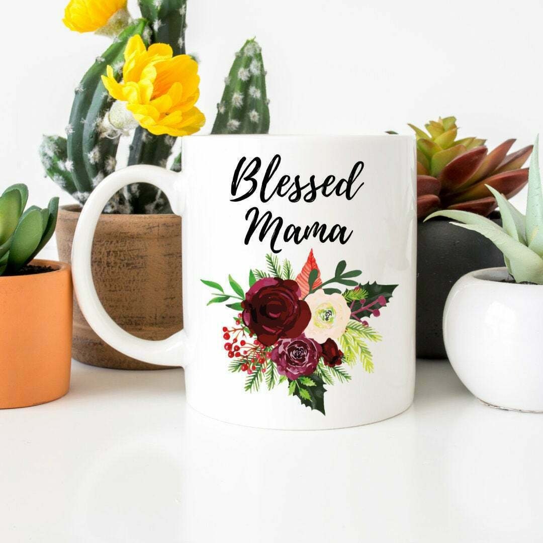 Blessed Mama Mug Mom Mug Mothers Day Mug Cadeaux pour maman Etsy