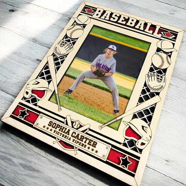 Baseball Picture Frame - Etsy